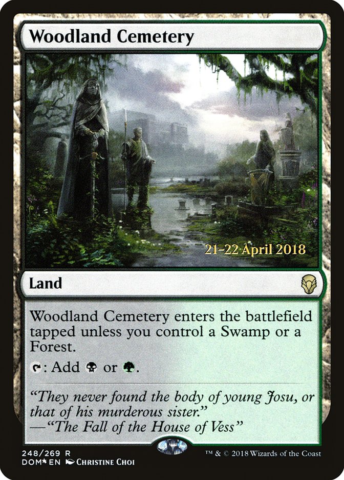 Woodland Cemetery [Dominaria Prerelease Promos] | Impulse Games and Hobbies