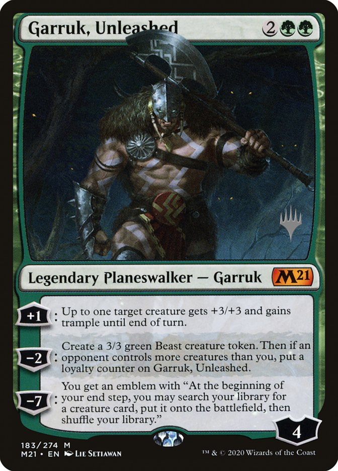 Garruk, Unleashed (Promo Pack) [Core Set 2021 Promos] | Impulse Games and Hobbies