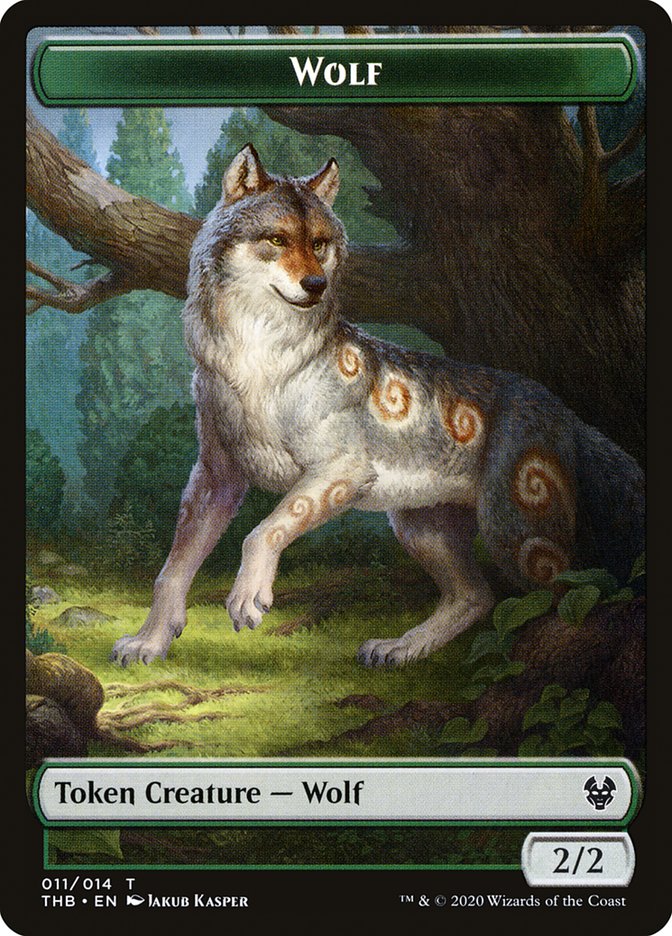 Wolf Token [Theros Beyond Death Tokens] | Impulse Games and Hobbies