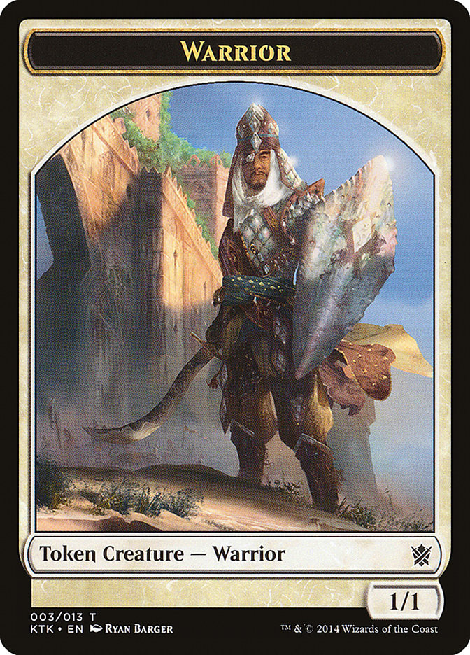 Warrior (003/013) [Khans of Tarkir Tokens] | Impulse Games and Hobbies