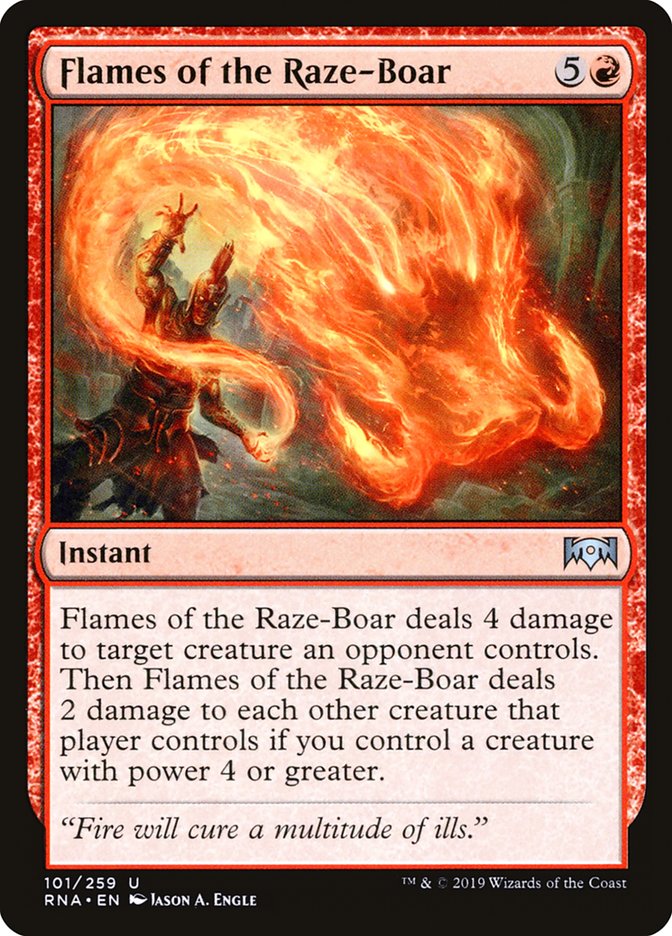 Flames of the Raze-Boar [Ravnica Allegiance] | Impulse Games and Hobbies