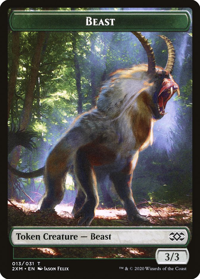 Beast Token [Double Masters Tokens] | Impulse Games and Hobbies