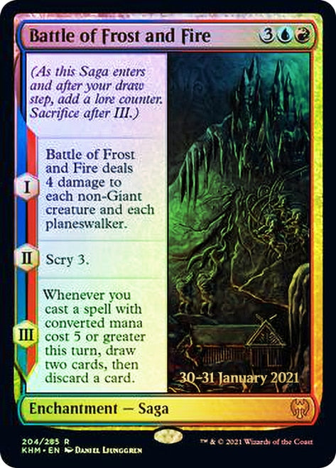 Battle of Frost and Fire [Kaldheim Prerelease Promos] | Impulse Games and Hobbies