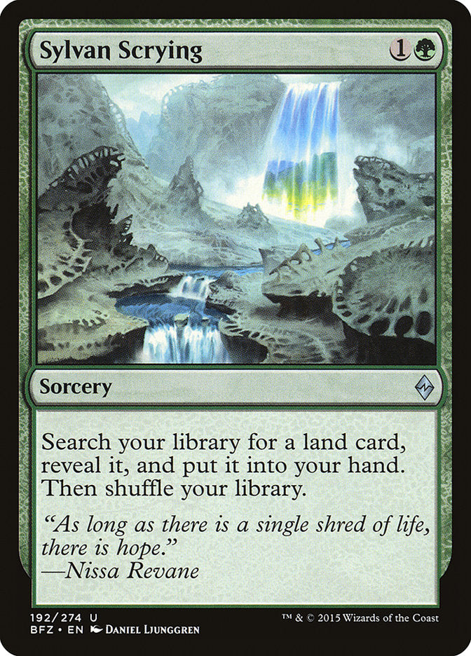 Sylvan Scrying [Battle for Zendikar] | Impulse Games and Hobbies