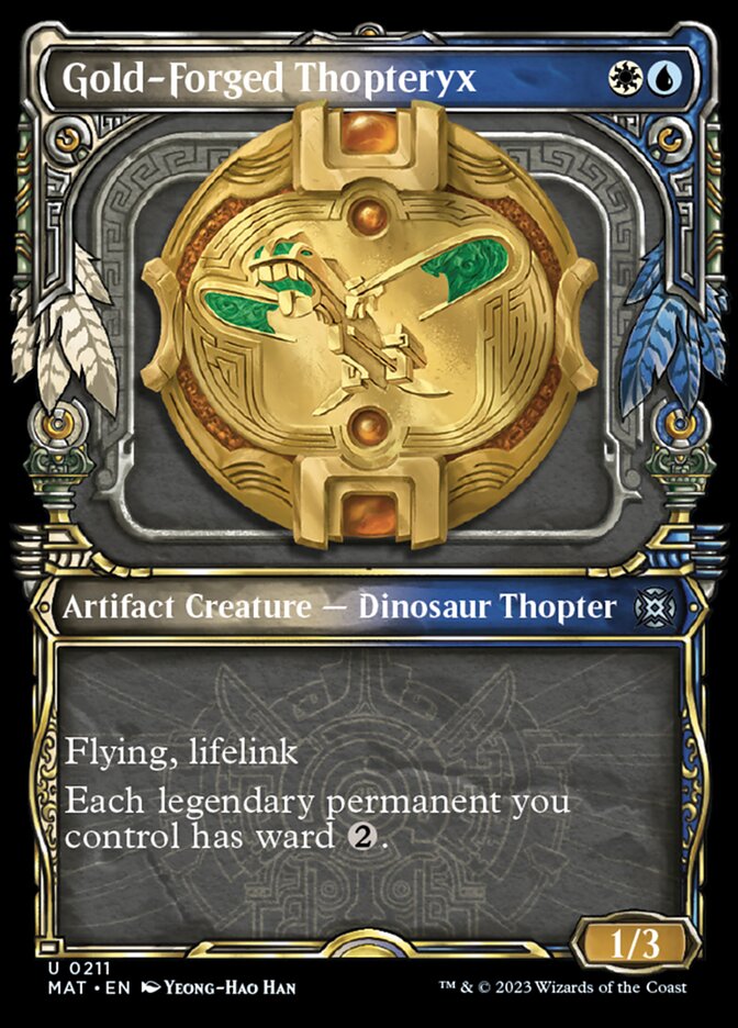 Gold-Forged Thopteryx (Showcase Halo Foil) [March of the Machine: The Aftermath] | Impulse Games and Hobbies