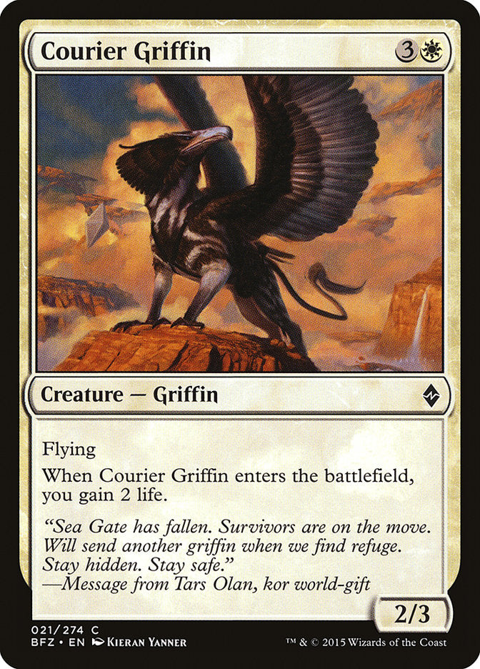 Courier Griffin [Battle for Zendikar] | Impulse Games and Hobbies