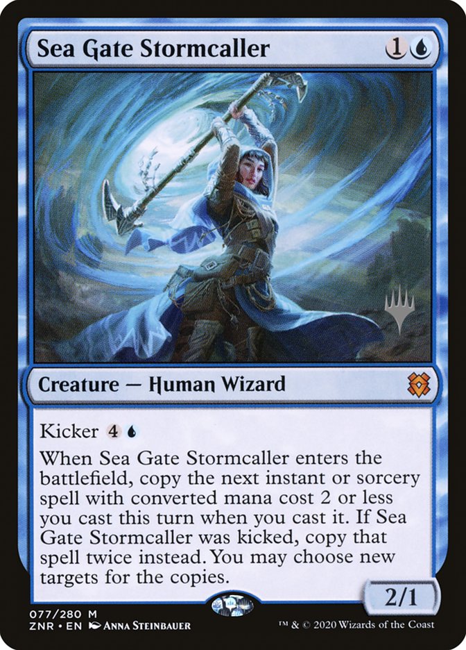 Sea Gate Stormcaller (Promo Pack) [Zendikar Rising Promos] | Impulse Games and Hobbies