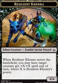 Resilient Khenra // Zombie Double-sided Token [Hour of Devastation Tokens] | Impulse Games and Hobbies