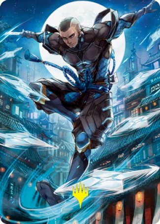 Kaito Shizuki 1 Art Card (Gold-Stamped Signature) [Kamigawa: Neon Dynasty Art Series] | Impulse Games and Hobbies