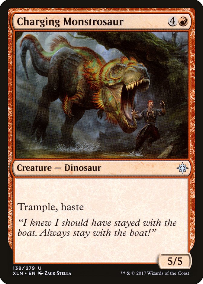 Charging Monstrosaur [Ixalan] | Impulse Games and Hobbies