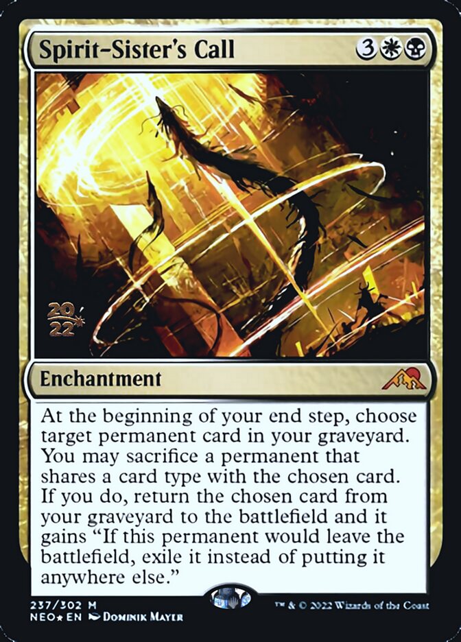 Spirit-Sister's Call [Kamigawa: Neon Dynasty Prerelease Promos] | Impulse Games and Hobbies