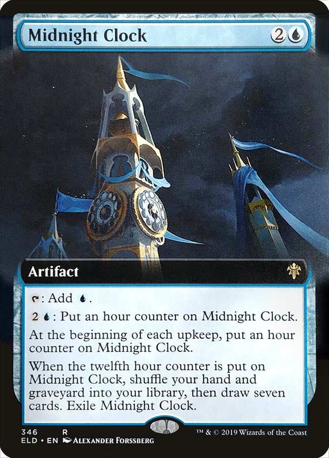 Midnight Clock (Extended Art) [Throne of Eldraine] | Impulse Games and Hobbies