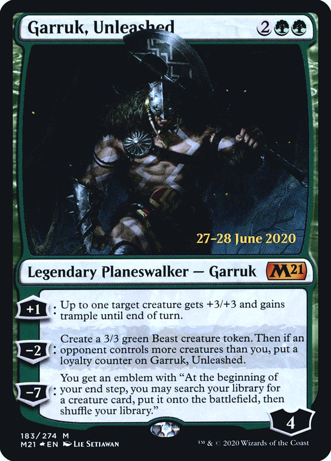 Garruk, Unleashed  [Core Set 2021 Prerelease Promos] | Impulse Games and Hobbies