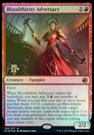 Bloodthirsty Adversary [Innistrad: Midnight Hunt Prerelease Promos] | Impulse Games and Hobbies