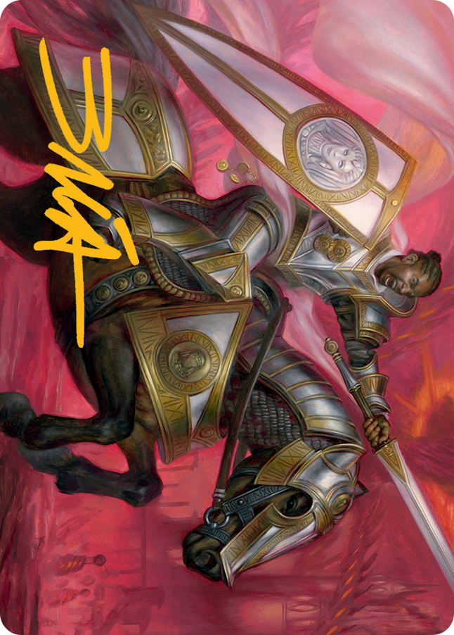 Sigiled Sentinel Art Card (Gold-Stamped Signature) [March of the Machine Art Series] | Impulse Games and Hobbies