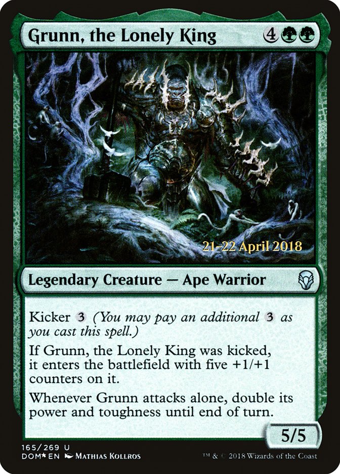 Grunn, the Lonely King [Dominaria Prerelease Promos] | Impulse Games and Hobbies