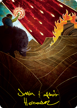 Stone Rain Art Card (Gold-Stamped Signature) [Strixhaven: School of Mages Art Series] | Impulse Games and Hobbies