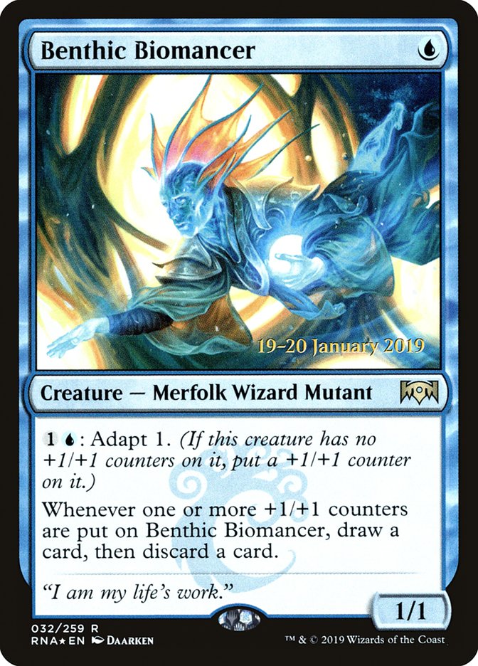 Benthic Biomancer [Ravnica Allegiance Prerelease Promos] | Impulse Games and Hobbies