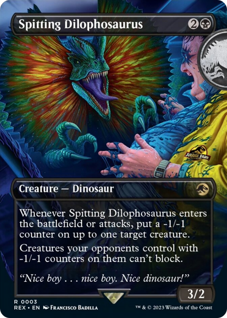 Spitting Dilophosaurus (Borderless) [Jurassic World Collection] | Impulse Games and Hobbies