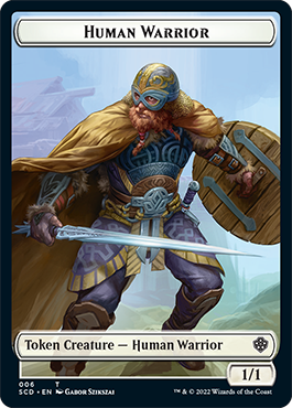 Insect // Human Warrior Double-Sided Token [Starter Commander Decks] | Impulse Games and Hobbies