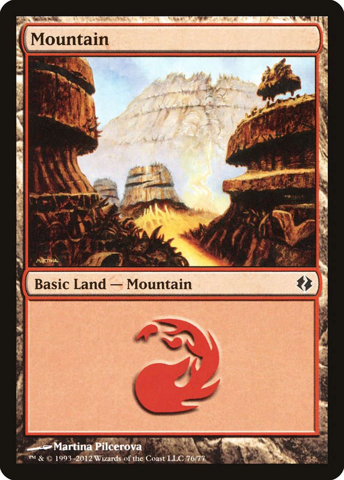 Mountain (76) [Duel Decks: Venser vs. Koth] | Impulse Games and Hobbies