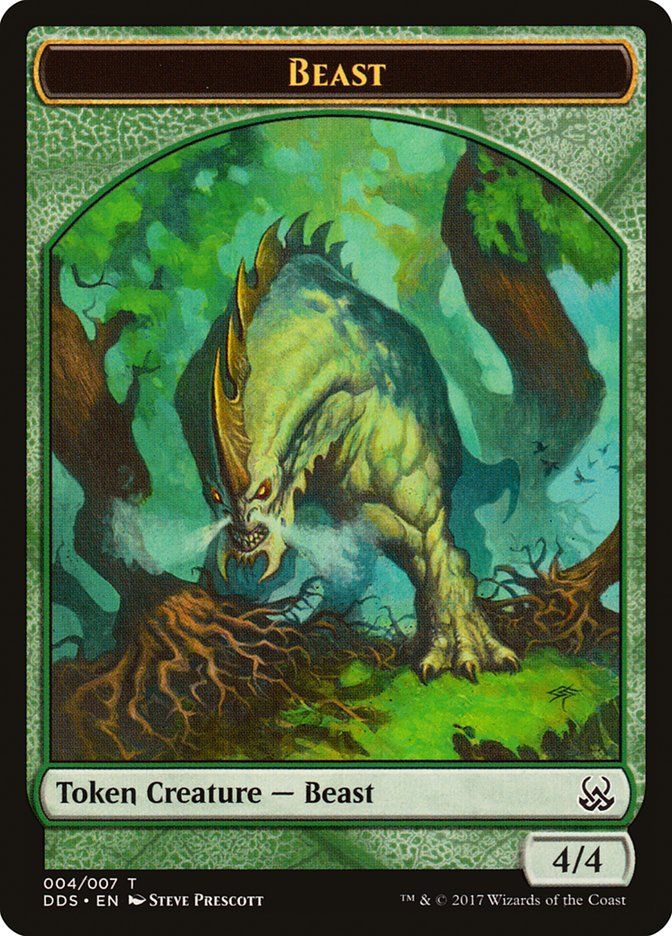 Beast Token [Duel Decks: Mind vs. Might Tokens] | Impulse Games and Hobbies