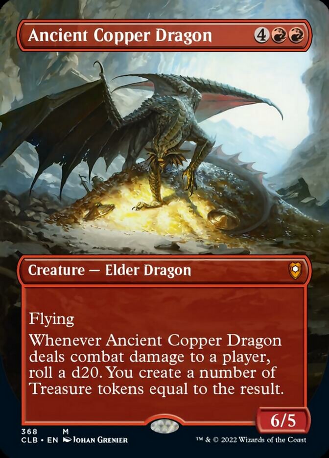 Ancient Copper Dragon (Borderless Alternate Art) [Commander Legends: Battle for Baldur's Gate] | Impulse Games and Hobbies