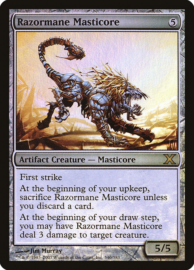 Razormane Masticore (Premium Foil) [Tenth Edition] | Impulse Games and Hobbies