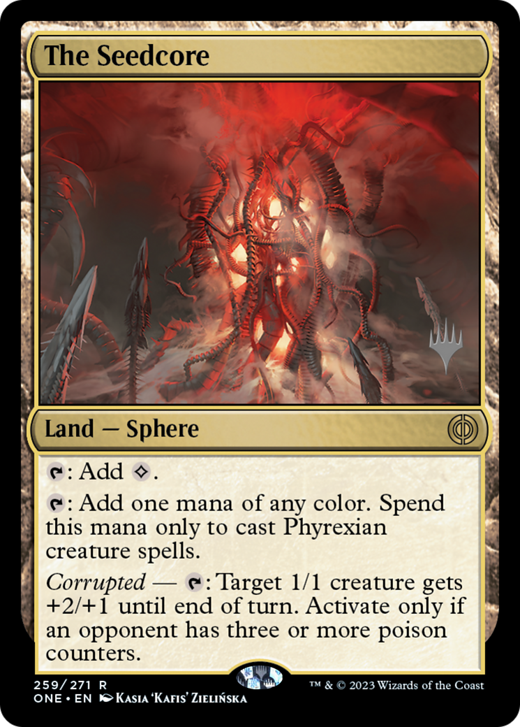 The Seedcore (Promo Pack) [Phyrexia: All Will Be One Promos] | Impulse Games and Hobbies