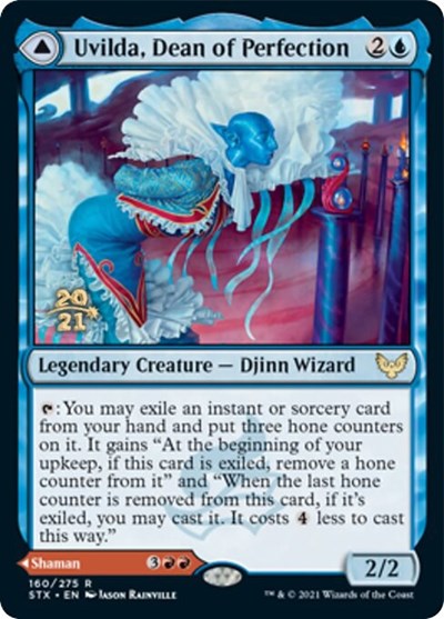 Uvilda, Dean of Perfection // Nassari, Dean of Expression [Strixhaven: School of Mages Prerelease Promos] | Impulse Games and Hobbies