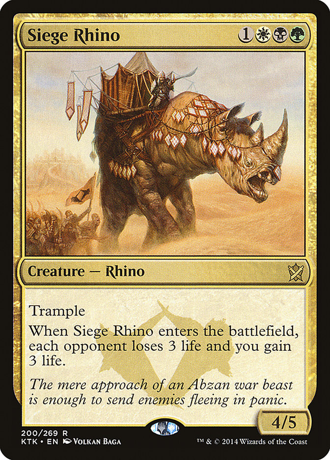Siege Rhino [Khans of Tarkir] | Impulse Games and Hobbies