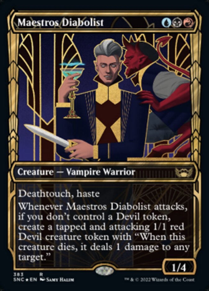 Maestros Diabolist (Showcase Golden Age Gilded Foil) [Streets of New Capenna] | Impulse Games and Hobbies