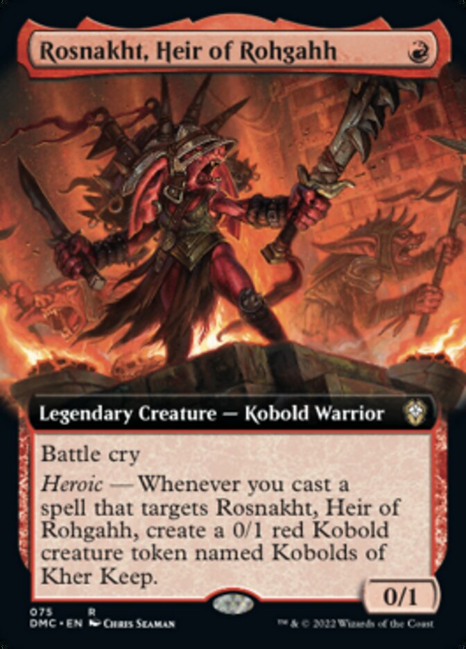 Rosnakht, Heir of Rohgahh (Extended Art) [Dominaria United Commander] | Impulse Games and Hobbies