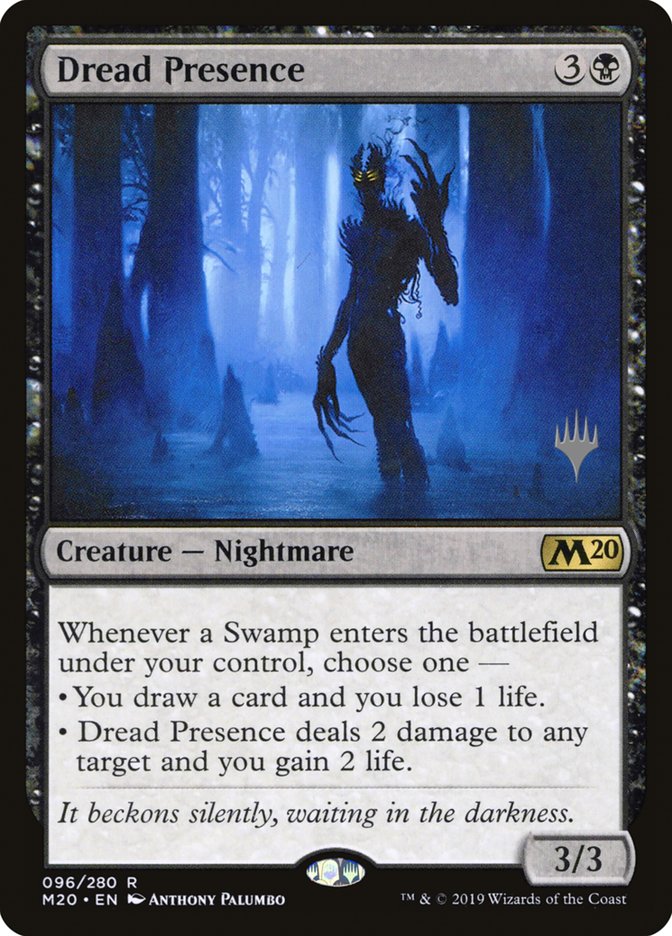 Dread Presence (Promo Pack) [Core Set 2020 Promos] | Impulse Games and Hobbies