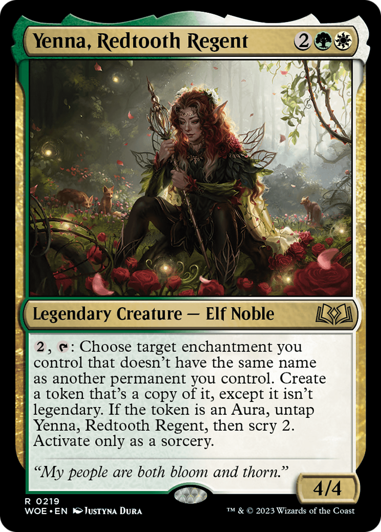 Yenna, Redtooth Regent [Wilds of Eldraine Prerelease Promos] | Impulse Games and Hobbies