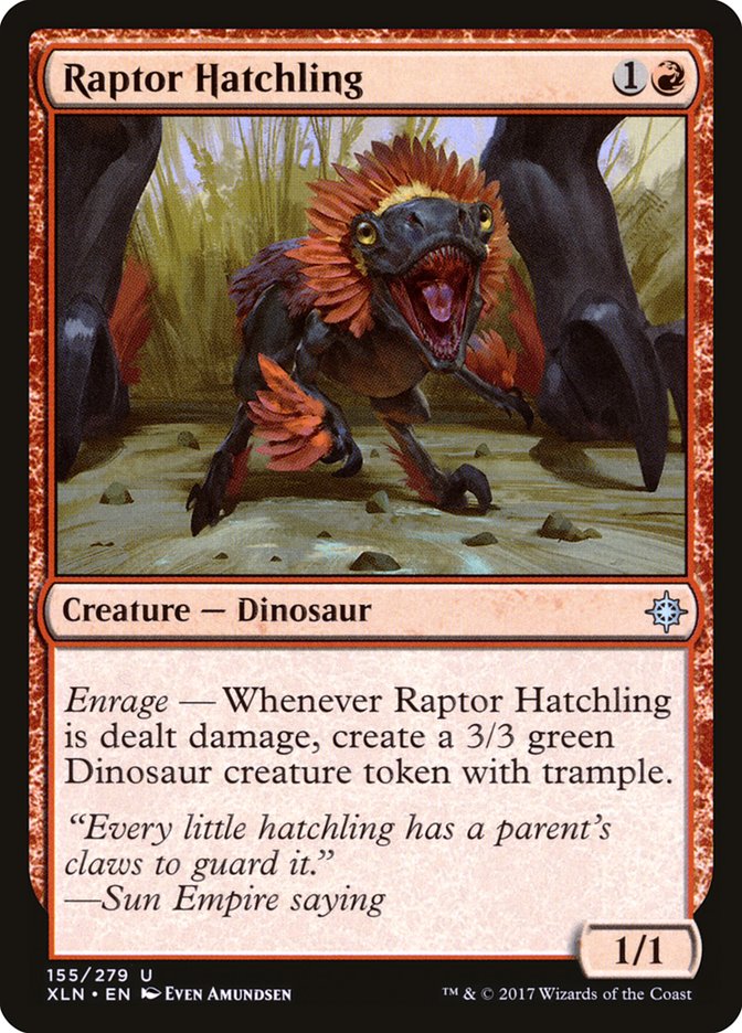 Raptor Hatchling [Ixalan] | Impulse Games and Hobbies