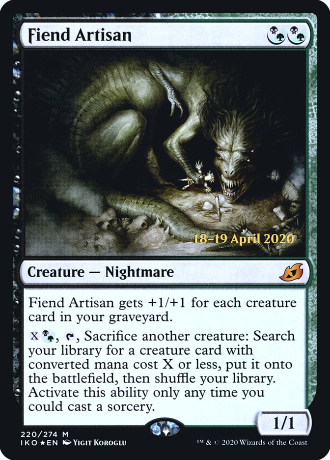 Fiend Artisan  [Ikoria: Lair of Behemoths Prerelease Promos] | Impulse Games and Hobbies