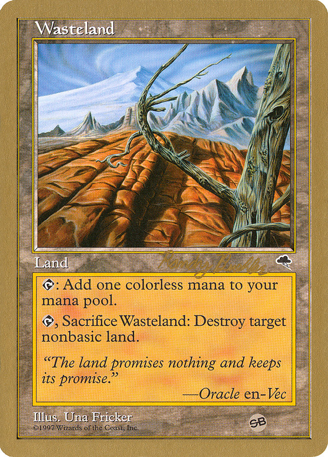 Wasteland (Randy Buehler) (SB) [World Championship Decks 1998] | Impulse Games and Hobbies