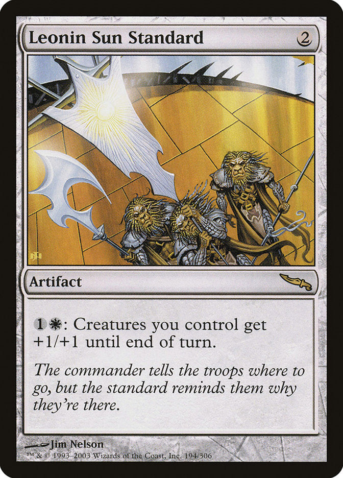 Leonin Sun Standard [Mirrodin] | Impulse Games and Hobbies