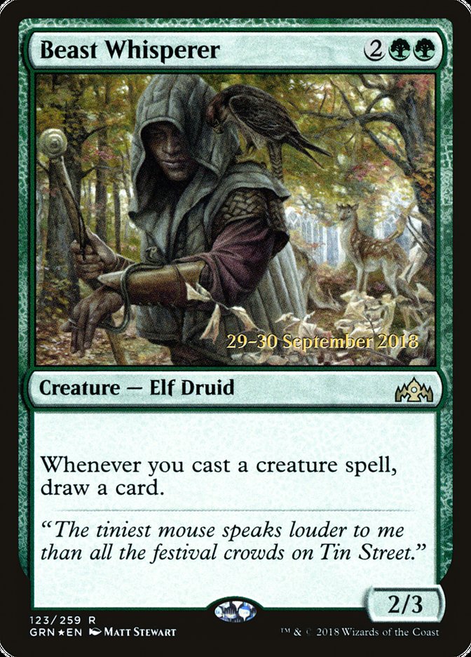 Beast Whisperer [Guilds of Ravnica Prerelease Promos] | Impulse Games and Hobbies