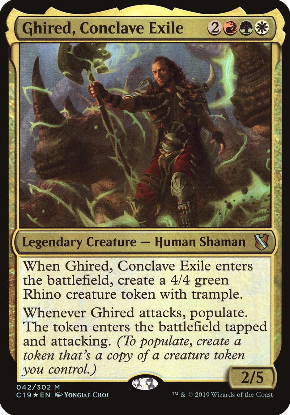 Ghired, Conclave Exile (Oversized) [Commander 2019 Oversized] | Impulse Games and Hobbies