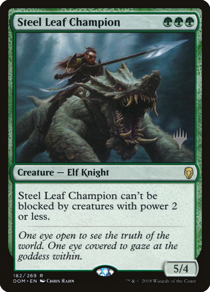 Steel Leaf Champion (Promo Pack) [Dominaria Promos] | Impulse Games and Hobbies