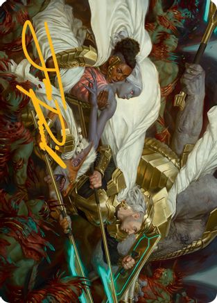 Storm the Seedcore Art Card (Gold-Stamped Signature) [March of the Machine Art Series] | Impulse Games and Hobbies