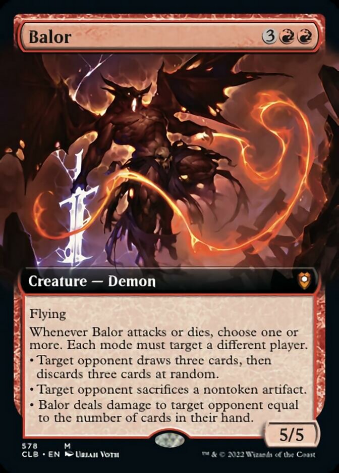 Balor (Extended Art) [Commander Legends: Battle for Baldur's Gate] | Impulse Games and Hobbies