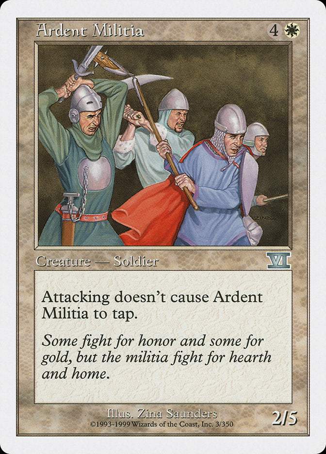 Ardent Militia [Classic Sixth Edition] | Impulse Games and Hobbies