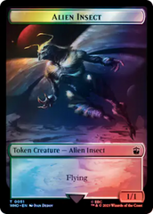 Alien Angel // Alien Insect Double-Sided Token (Surge Foil) [Doctor Who Tokens] | Impulse Games and Hobbies