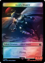 Soldier // Alien Insect Double-Sided Token (Surge Foil) [Doctor Who Tokens] | Impulse Games and Hobbies