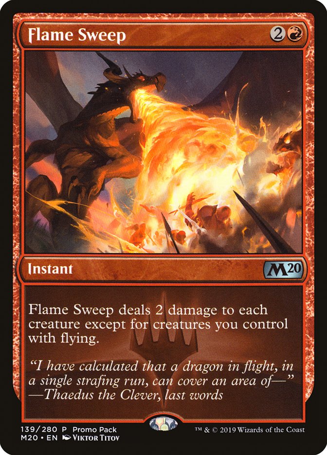 Flame Sweep (Promo Pack) [Core Set 2020 Promos] | Impulse Games and Hobbies