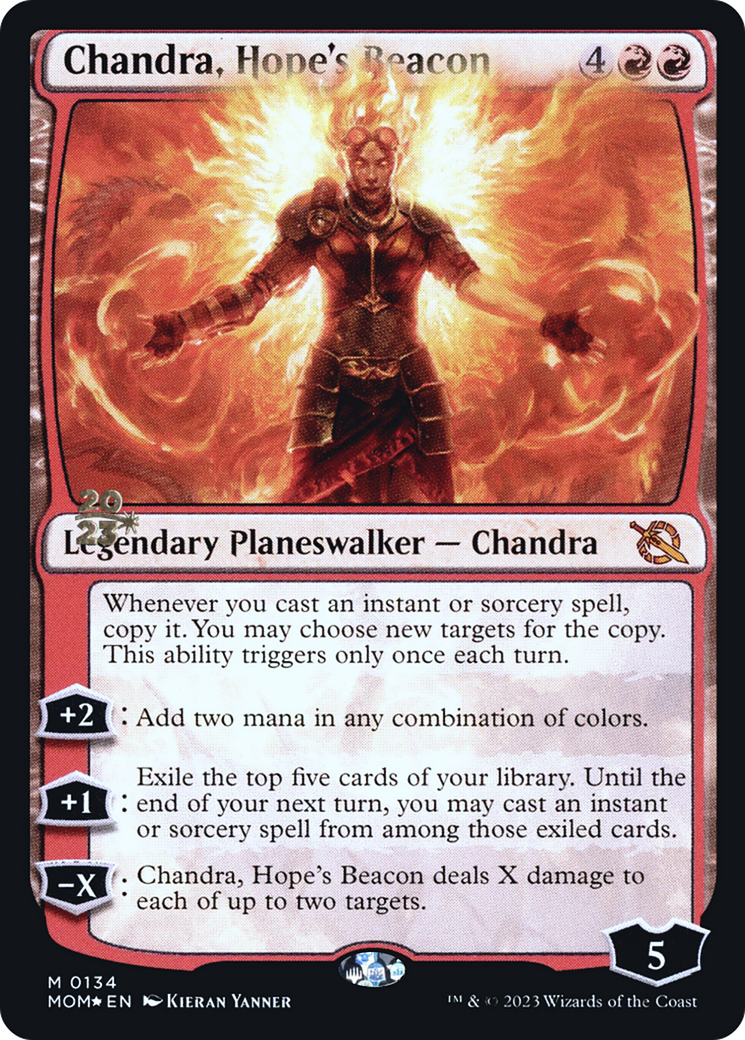 Chandra, Hope's Beacon [March of the Machine Prerelease Promos] | Impulse Games and Hobbies