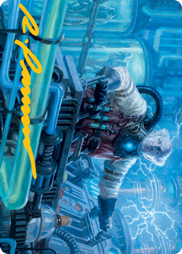 Ludevic, Necrogenius Art Card (Gold-Stamped Signature) [Innistrad: Midnight Hunt Art Series] | Impulse Games and Hobbies